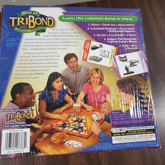 TriBond Board Game 2001 Mattel "Best of" New Sealed - Picture 3 of 3